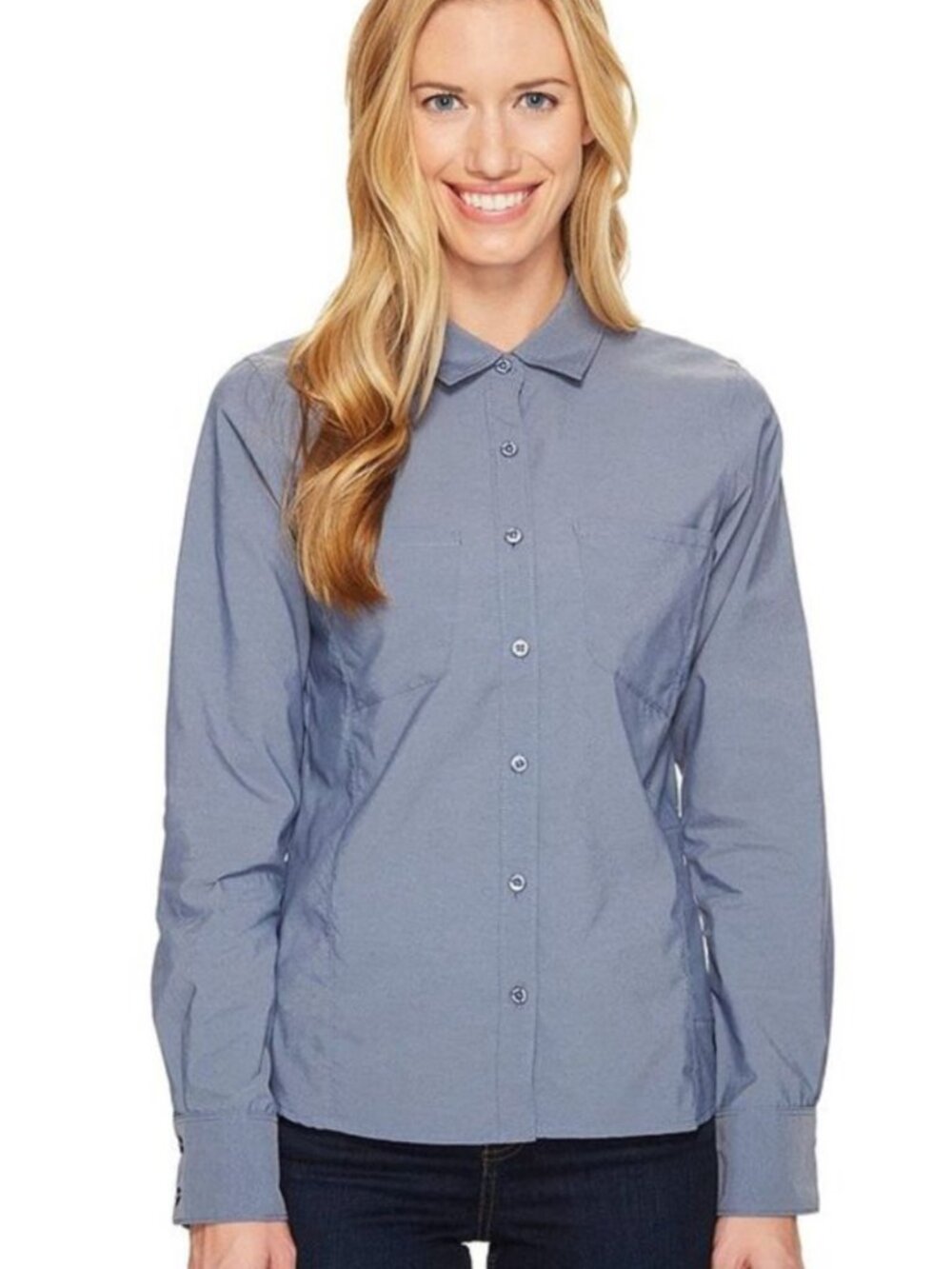 THE NORTH FACE | Women's | Long Sleeve Sunblocker Shirt | Shady Blue | Size XL